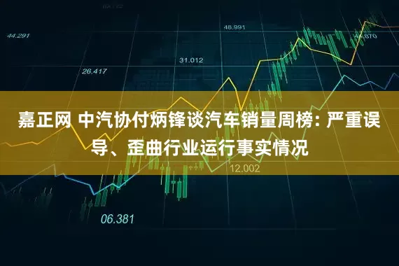 嘉正网 中汽协付炳锋谈汽车销量周榜: 严重误导、歪曲行业运行事实情况