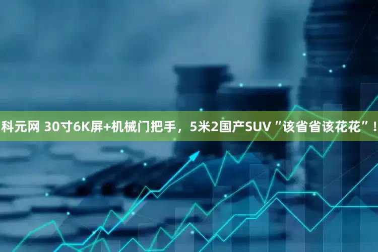 科元网 30寸6K屏+机械门把手，5米2国产SUV“该省省该花花”！